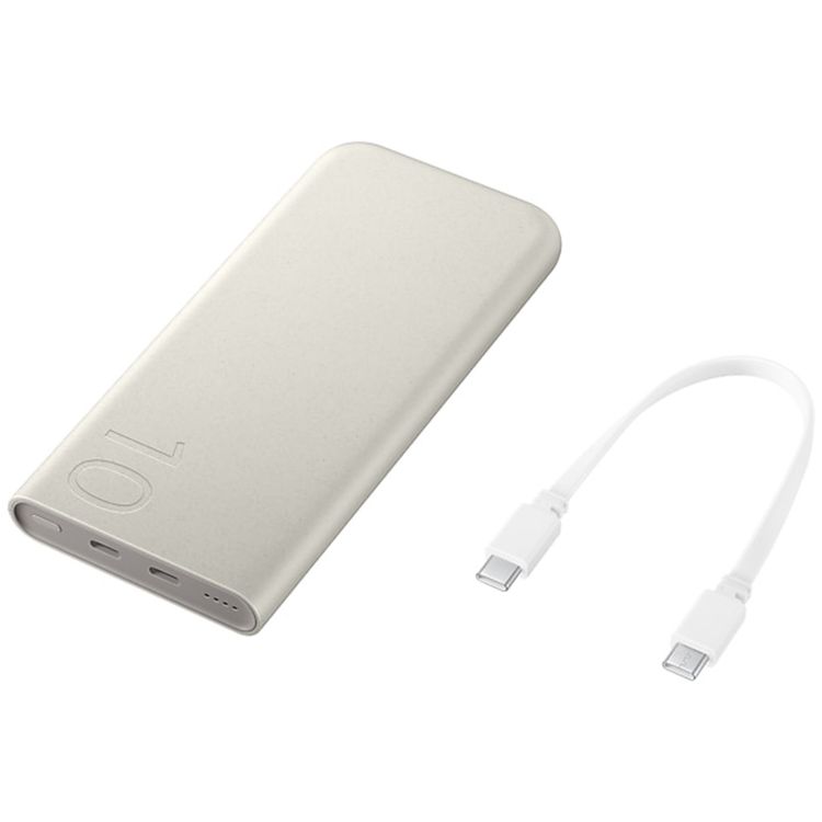 Samsung Battery Pack 10000mAh 25w Fast Charging Dual port PD - Ivory