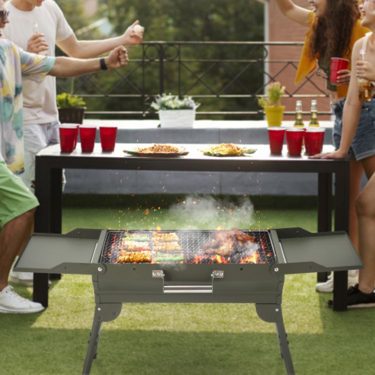 Porodo Lifestyle Camping  Portable Charcoal Grill/Carbon Oven - Green