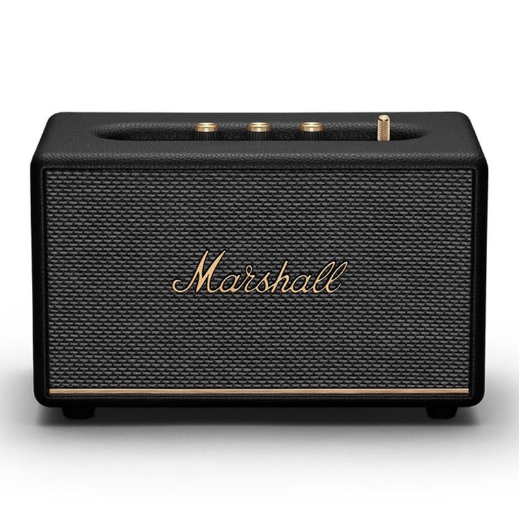 Marshall Acton III Wireless Bluetooth Stereo Speaker, 2 Hours Charging Time, 32 Hours Play Time, Fast Charge, Dust & Water Proof, USB-C Charging Port - Black