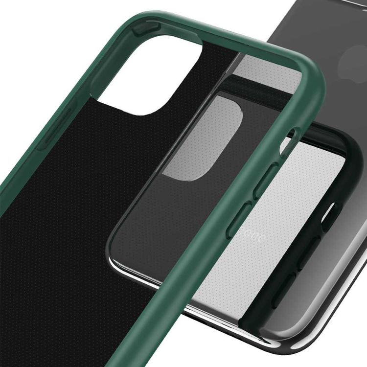 Devia New Shark4 Shockproof Case with Air Bag Anti-Falling Protection Compatible for iPhone 11 Pro Max (6.5") Scratch Resistance - 360° Full Protection Back Cover - Green