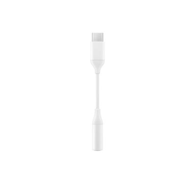 Samsung USB-C to 3.5mm Headphone Jack Adapter with Ultra High Quality Audio, 24bit/192kHz, 100dB SNR, Compatible with Galaxy Note 10 / 10+ & Other Devices - White