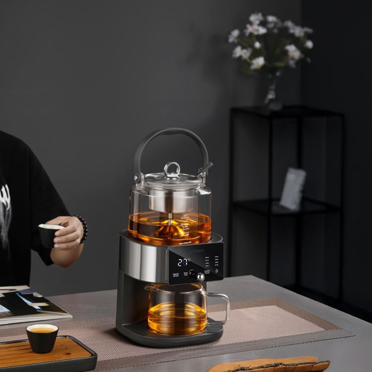 LePresso Brewfinity Tea & Coffee Brewer with Digital Display, 1000W Rated Power, Multiple Brewing Options, Keep Warm Function, 1000mL Kettle Capacity, Fountain Brewing Technology - Black