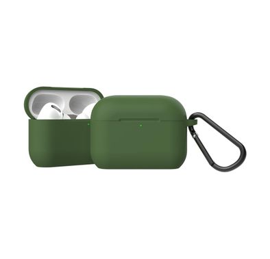 Green Lion Berlin Series Case for AirPods Pro with Anti-Lost Ring, Anti-scratch, Anit-fingerprint, Easy Installation, Silicone Material, Slim and Lightweight - Green