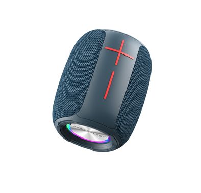 Powerology Ghost Speaker, 5h Playtime, Bluetooth 5.0, 1500mAh Battery Capacity, FM Function, IPX5 Water Resistant, Enhanced Bass - Navy