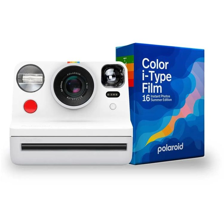 Polaroid Now Instant Camera 2nd Gen Summer Edition with i-Type Film | White