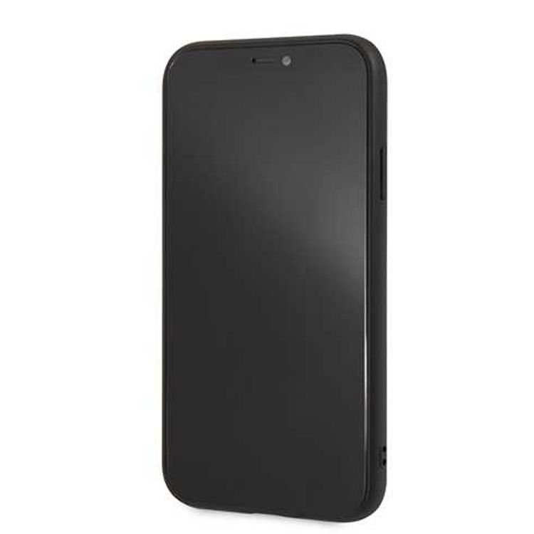 CG MOBILE Mercedes-Benz New Organic I Genuine Leather Hard Phone Case for iPhone Xr Officially Licensed - Navy