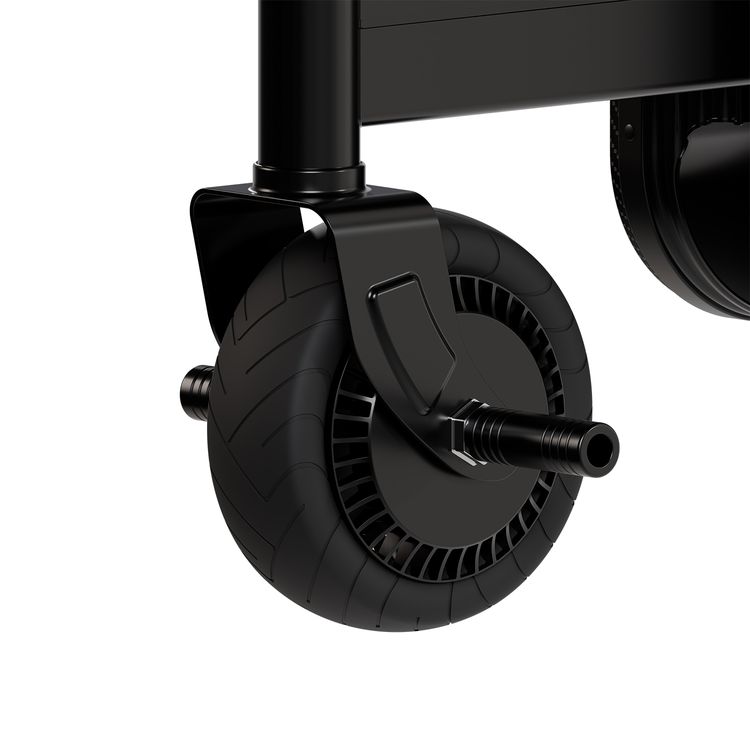 Levelo Spark-E Portable E-Scooter Luggage with Smooth-Rolling Wheels , Ultra-Light Carbon Fiber Construction, TSA Lock, Smart Telescopic Handle, Effortless Travel, Reverse gear, 250W Motor Power, 20L Luggage Capacity,  110kg Max User Weight - Black