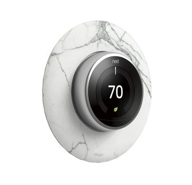 Elago Wall Plate Cover Suitable for Google Nest Thermostat Wall Plate Compatible with Nest Learning Thermostat 1st/2nd/3rd - Marble