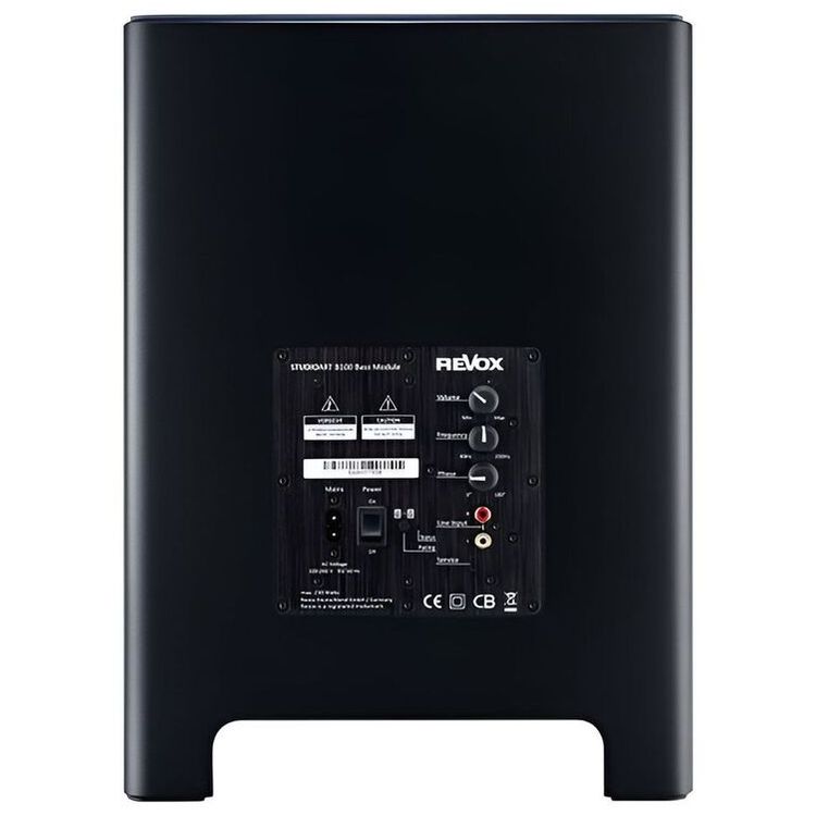 Revox Studioart B100 Bass Module Subwoofer, Use with other Revox Speakers, True Studio Sound Quality - Black