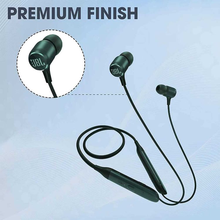JBL Live 220BT Refurbished In-Ear Neckband Wireless Headphones with Voice Control, 10-hours Battery Life, 4-button Remote with Microphone - Green