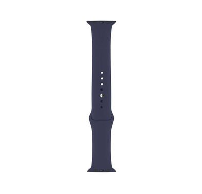 iGuard by Porodo Silicone Watch Band, Fit & Comfortable Replacement Wrist Band, Adjustable Straps Compatible for Apple Watch 44mm / 42mm - Dark Blue