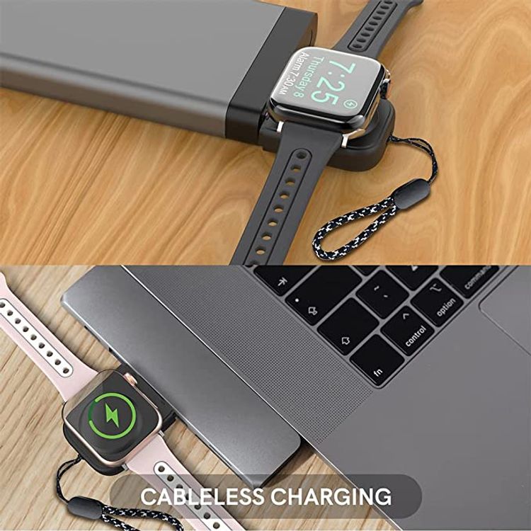 Ahastyle ABS Plastic Foldable Stand For Apple Watch Charger - Black