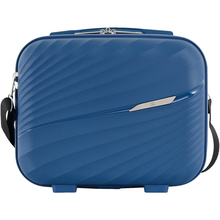 H.T Luggage Bag, Hard Case Polypropylene (PP) Material, Expandable, Telescopic Handle, Scratch Resistant, TSA Lock, Vanity Case Size - Teal