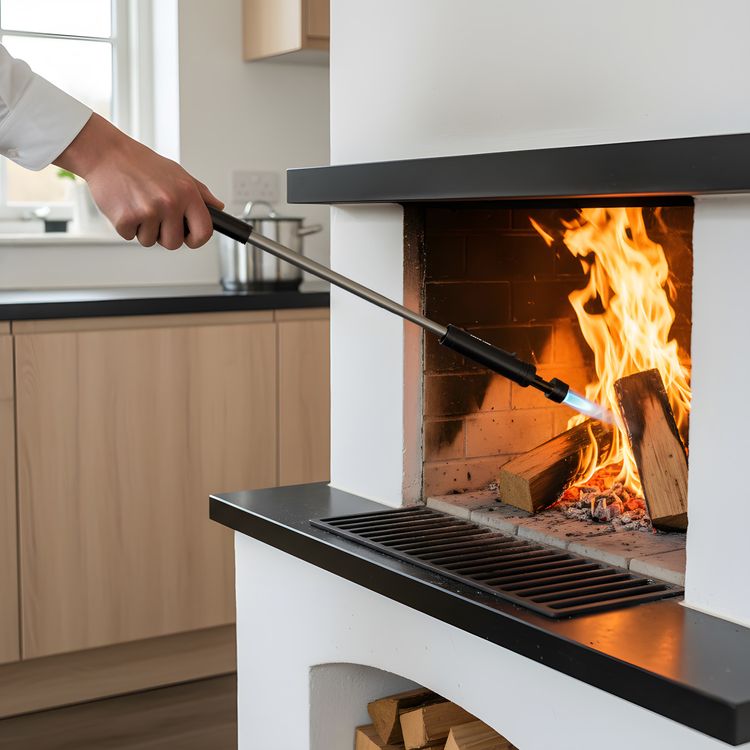 Green Lion Jet Lighter X LED Torch Flame Lighter with 3-Lighting Modes, Zinc Alloy Case, Refillable Butane Chamber, Anti-Leak Valve, Wind-Resistant Flame, Multipurpose Torch Lighter, Flame Lock Switch, Built-in Bottle Opener, Emergency Window Breaker, Extendable Height Up to 910mm - Black 