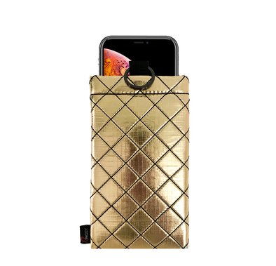 Phoozy Apollo II Series AntiMicrobial Thermal Mobile Phone Case Capsule, Shock & Drop Protection Cover, Insulated Ultra-Slim Germ, Extends Battery Life - Gold