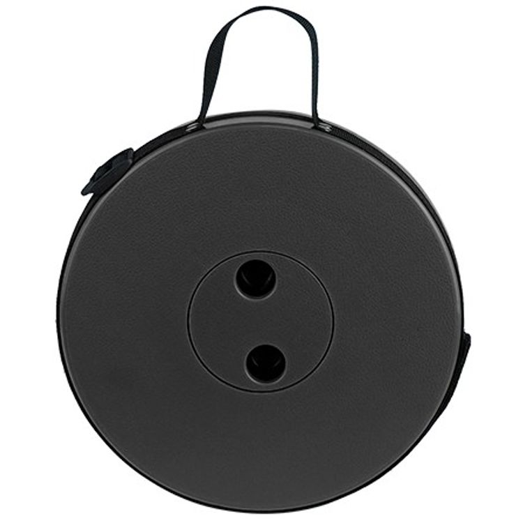 طاولة ومقعد Green Lion 2 في 1 قابلة للطي مع قاعدة مانعة للانزلاق، تعديل ارتفاع تلسكوبي، تعديل ارتفاع تلسكوبي، مادة معززة، قدرة تحميل المقعد 180 كجم، مقبض حمل - أسود