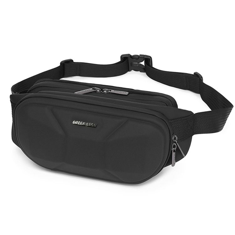 Green Lion Cleveland Travel Cross Body Bag with EVA Hard Shell, Custom-Fit Strap, Premium Material, Durable Zipper, Quick-Release Buckle, Fits All Essentials - Black