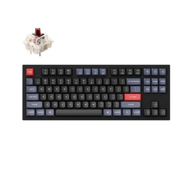 Keychron Q3 QMK Custom HotSwappable Gateron G-PRO Brown Switch Mechanical  Keyboard Full Assembled RGB with Knob - Carbon Black