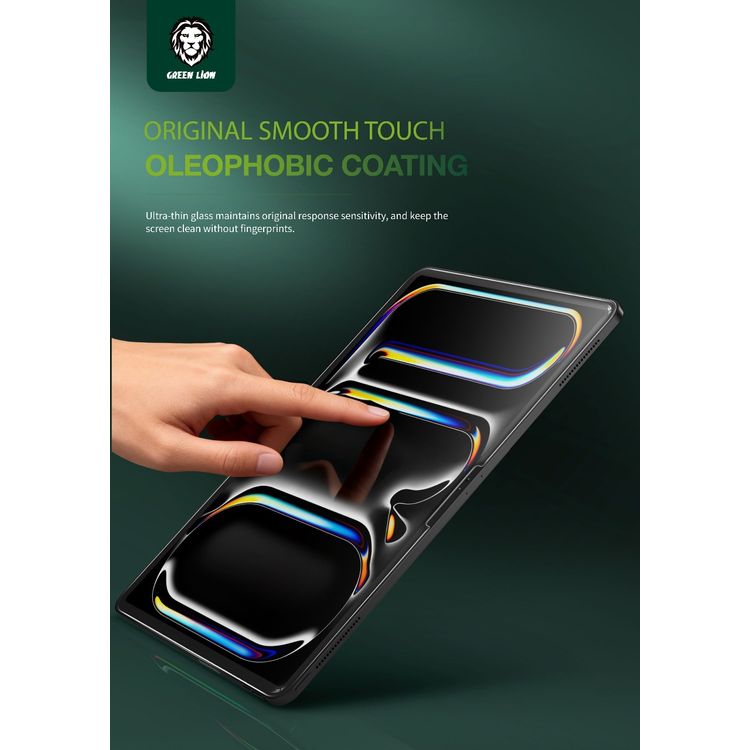 Green Lion iPad Screen Guard for iPad 10 (10.9") & iPad A16 (11"), Anti-Fingerprint, Oleophobic Coating, Anti-Scratch, Precise Touch, Anti-Broken - Clear