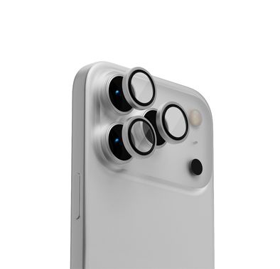 Levelo LucentTrio Camera Lens Protector with 99%  Transmittance for iPhone 17 Pro / 17 Pro Max, Anti-Fingerprint, Anti-Scratch, Double-Sided AR Glass, Oleophobic Coating, Multi-Layer Protection, Strong Adhesive - Titanium Silver