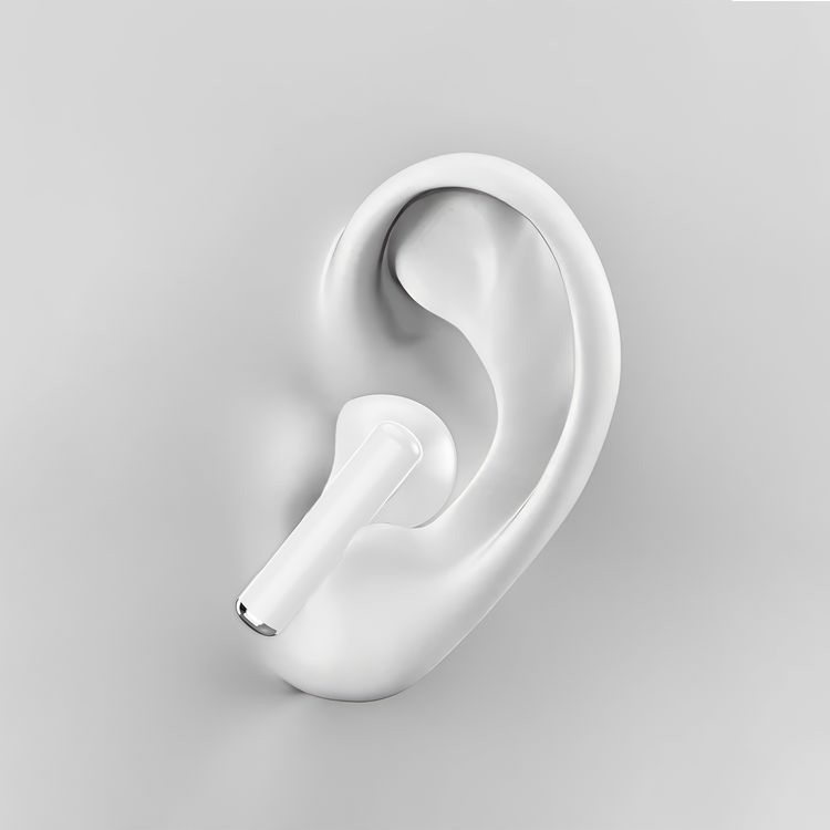 Porodo True Flex Earbuds Pro with Music & Gaming Mode, 5 Hours Play Time, 230mAh Case & 25mAh Earbuds Battery, Ultra Low Latency, USB-C Charging Port, Voice Assistant - White