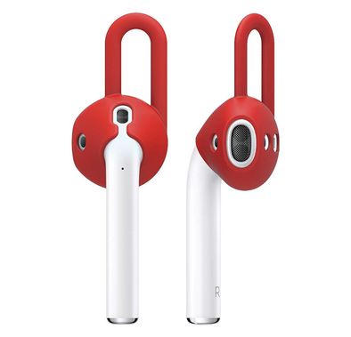 إيلاجو وسادة أذن من السيليكون لأجهزة ابل ايربودز من الجيل 1/2 ، حجمان ، سيليكون ممتاز ، تحافظ على أمانها وثباتها ، أسود