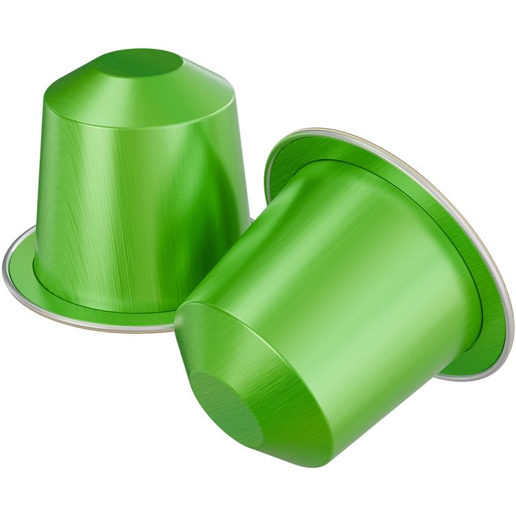 كبسولات قهوة ليبرسو بتحميص متوسط ​​داكن، 10 كبسولات ألومنيوم، نكهة شوكولاتة باترسكوتش والفواكه المجففة، 40 مل إسبريسو، 80 مل إسبريسو مزدوج، 25 مل ريستريتو، 100% أرابيكا، متوافقة مع نسبرسو - أخضر