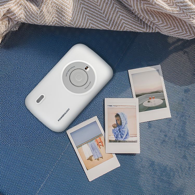 Powerology Instant Print Cartridge for PKDCZ2WH Powerology Vivant Thermal Printer Only, 20 Pieces of Film, 2.2×3.4 Inches Film Size, Special Layer of Coating, High Heat Sensitivity, Durable & Quality Print, Easy Plug & Print - White