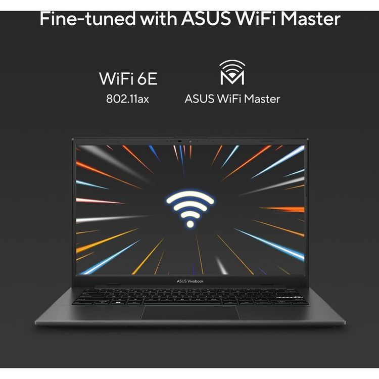 ASUS Vivobook Go 14 Laptop E1404FA, AMD Ryzen R5-7520U, 8GB RAM, 512GB SSD, AMD Radeon Graphics, 14-inch FHD, Windows 11 Home - Mixed Black