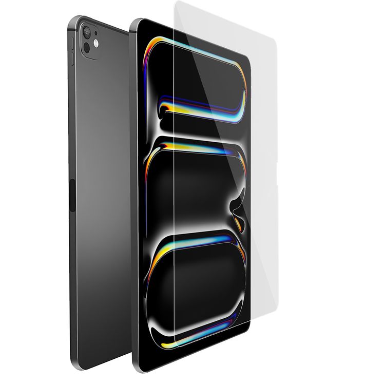 Levelo High Silicone Aluminum Glass HD Screen Protector for iPad Pro 13" 2024, Scratch Resistance, Touch Sensitivity, Hydrophobic & Oleophobic Coating - Clear