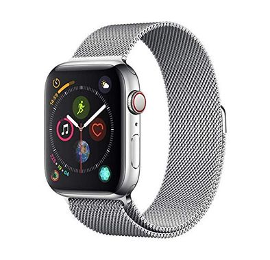 Devia Elegant Series Milanese Loop Replacement Wrist Band Strap, Stainless Steel Strap Compatible for Apple Watch 42/44mm - Silver