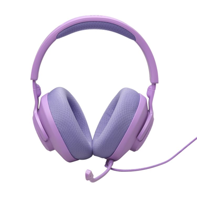 JBL Quantum 100M2 Wired Over-ear Gaming Headset, Lightweight & Compact Design, Memory Foam with Fabric Ear Cushions Material, 1.2m Cable Length, 40mm  Driver Size - Purple