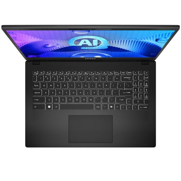 MSI Modern 15 H Ai Laptop - Intel Core Ultra 7 Processor 155H, 16 GB RAM, 512 GB SSD, Intel Arc Graphics, 15.6-Inch FHD, Windows 11 (Arabic/English) - Classic Black 