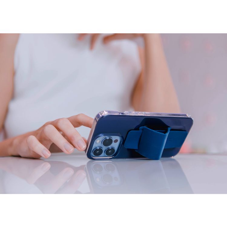 Viva Madrid Loope Shock Absorbent TPU/PC Air Pockets Case with Silicone Grip Compatible for iPhone 13 (6.1") Easy Access to All Ports, 10ft Drop Protection, Anti-Scratch Back Cover Suitable with Wireless Charging - Pacific Blue