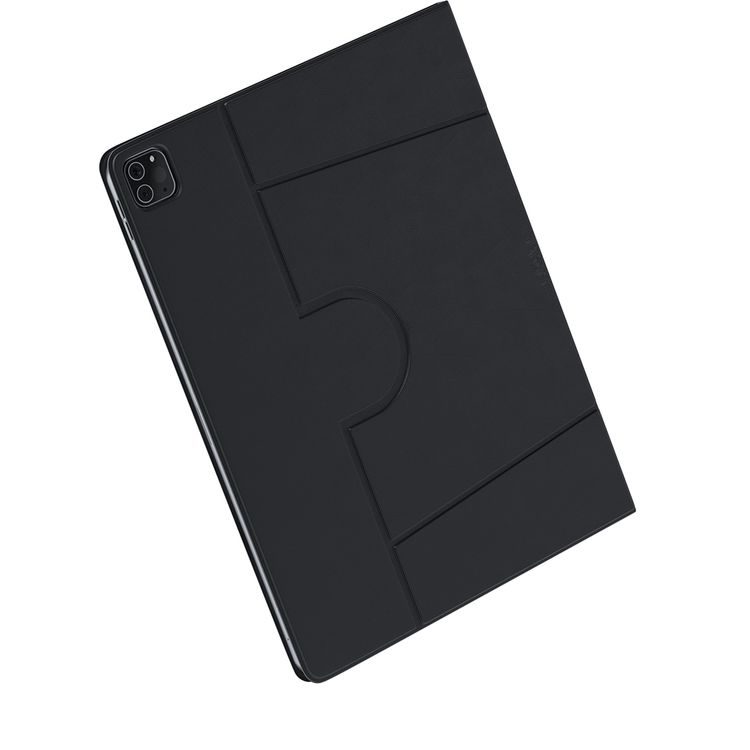 Levelo Elegante Folio Pro Case for iPad Pro 13" 2024, 360° Rotation, Multi Fold, PU Leather, Stain Resistant - Black
