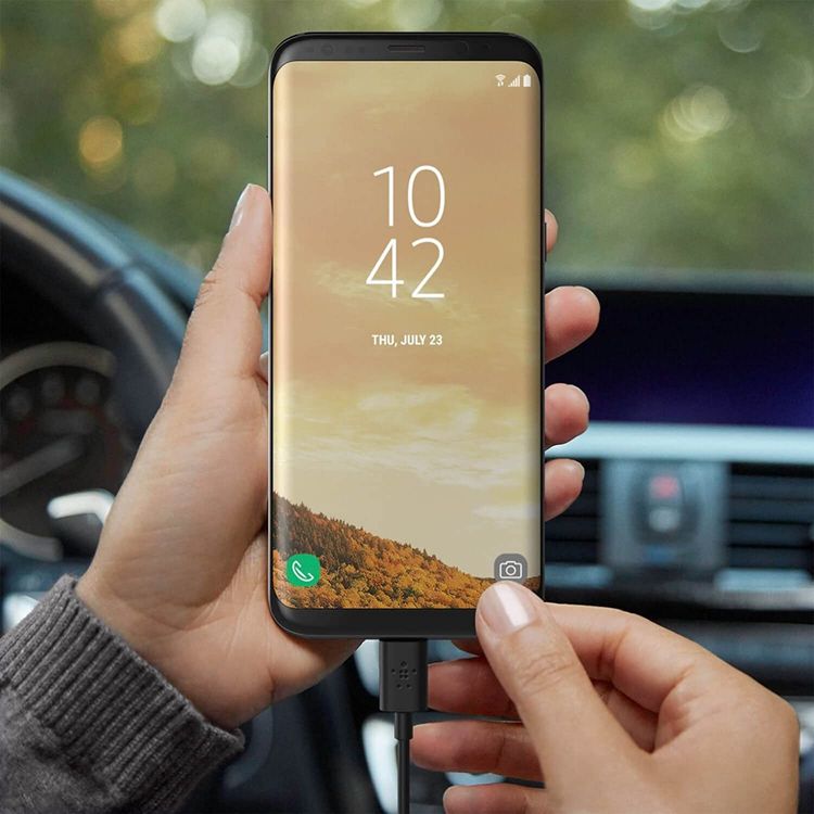 Belkin USB-A to USB-C Charging Cable 3A, Charge and Sync Cord, 480 Mbps Data Transfer Speeds, Reversible USB-C Connector, Fast Charging Cable Compatible for Type-C Devices - Black