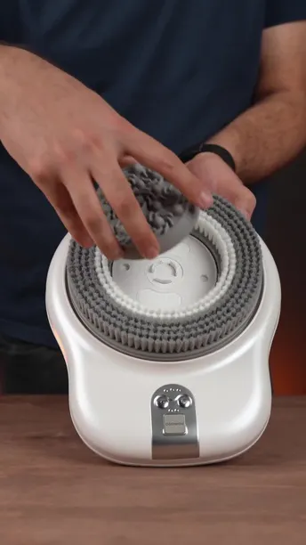 Buy Porodo Lifestyle Wall Mounted Electric Back Scrub in UAE | High-Frequency Vibration - White | (PD-LFST033-WH)