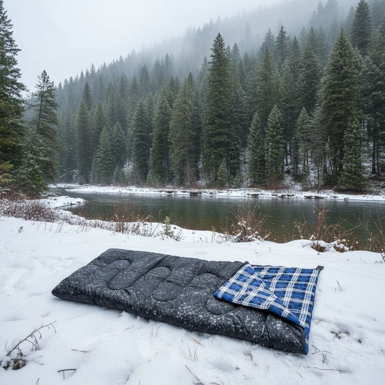 Green Lion Sleep Mate Camping Sleeping Bag, 100% Polyester, Flannel Lining Material, 210T Polyester Ripstop Shell Material, Quick-dry Fabric, Multi-Season Use, Smooth Glide Zipper, Cozy Interior - Black 