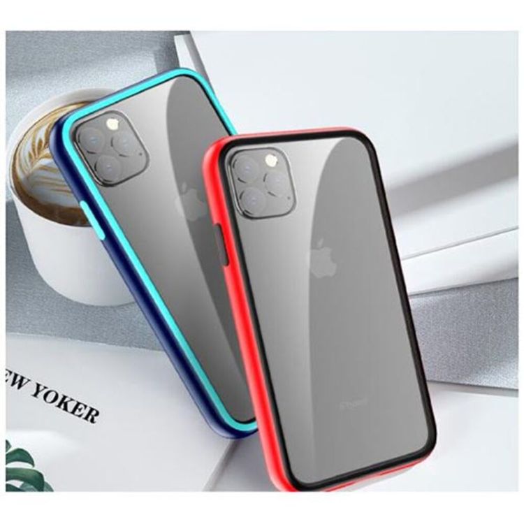 Comma Joy Elegant Anti-Shock Phone Case Compatible for iPhone 13 Pro (6.1") - Blue