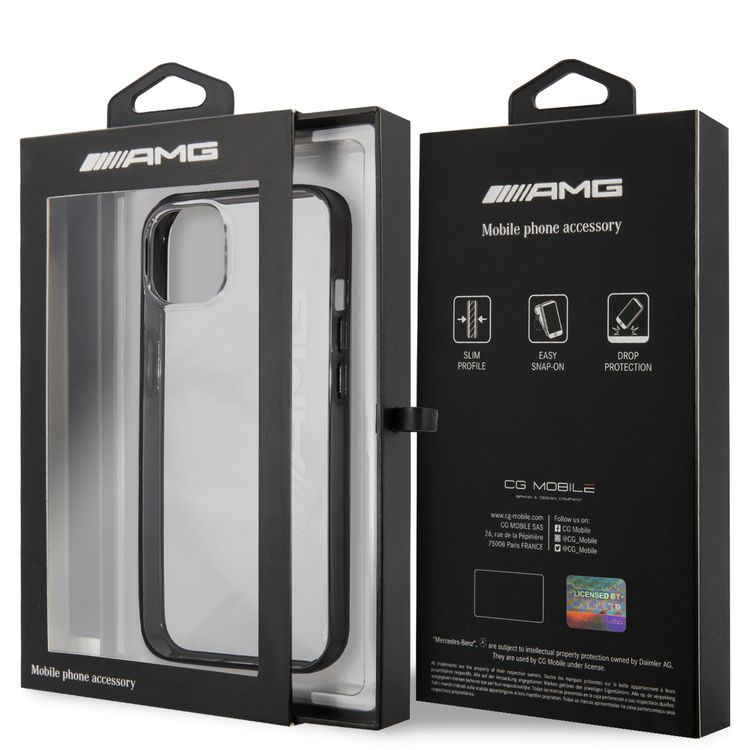 CG MOBILE AMG PU Hard Case with Black Matte TPU Rim Compatible for iPhone 13 Pro Max (6.7") Easy Access to All Ports, Shock-Absorption, Anti-Scratch, & Drop Protection Back Cover Suitable with Wireless Charging Officially Licensed