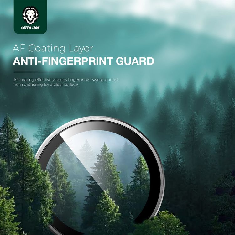 Green Lion Classic Camera Lens for Z Flip 7 with Full Coverage, Anti-Scratch Protection, Anti-Fingerprint Guard, High Transparency, 9H Hardness - Gray