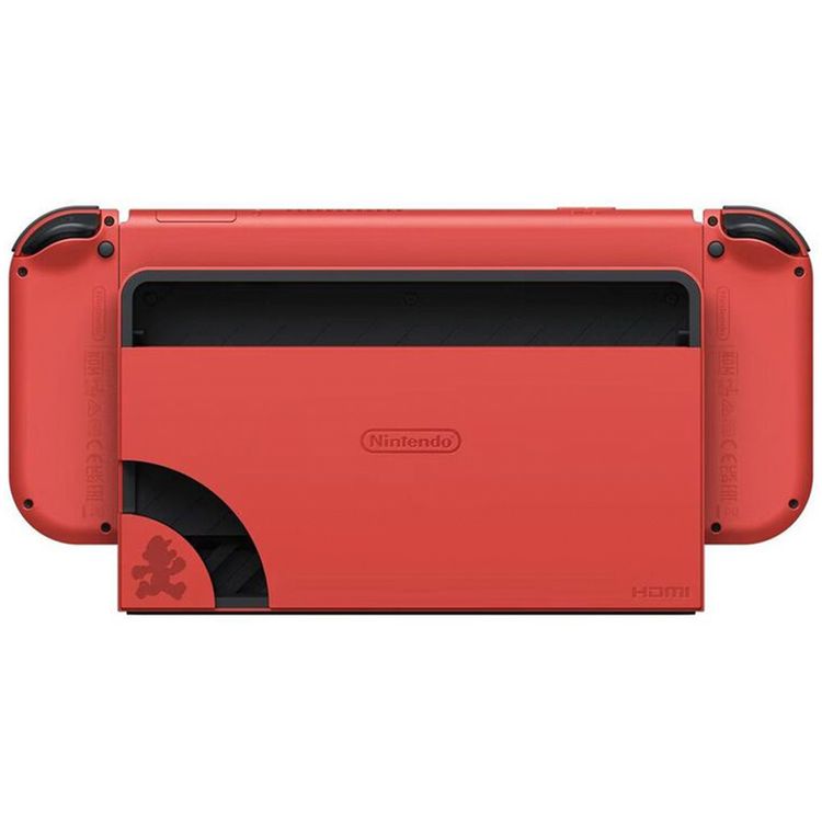 Nintendo Switch OLED - Mario RED Edition Console + FR-TEC Peluche Super Mario 22cm (Bundle) - Red
