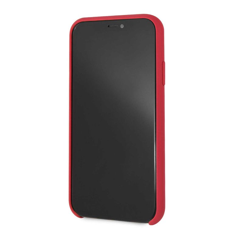 CG MOBILE Guess Silicone Phone Case Compatible for Apple iPhone Xr (6.1") Anti-Scratch Mobile Case Officially Licensed - Red