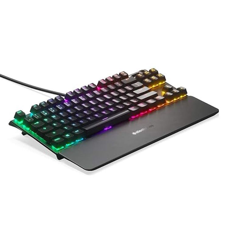 SteelSeries Apex 7 - Mechanical Gaming Keyboard – OLED Smart Display – Brown Switches - Nordic QWERTY Layout