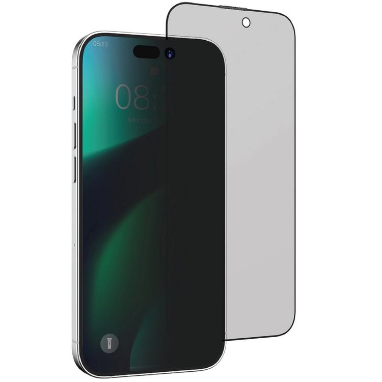 Devia van Series Full Screen Privacy Twice-Tempered Glass iPhone 14 Pro - Black
