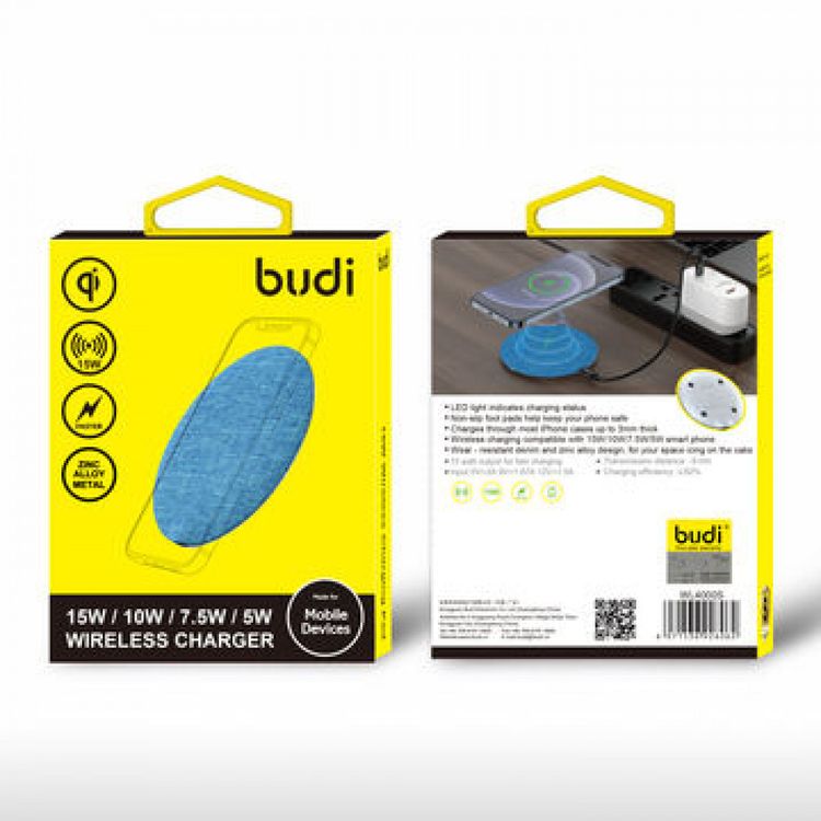 Budi WL4000S Wireless Charger 15W / 10W / 7.5W / 5W