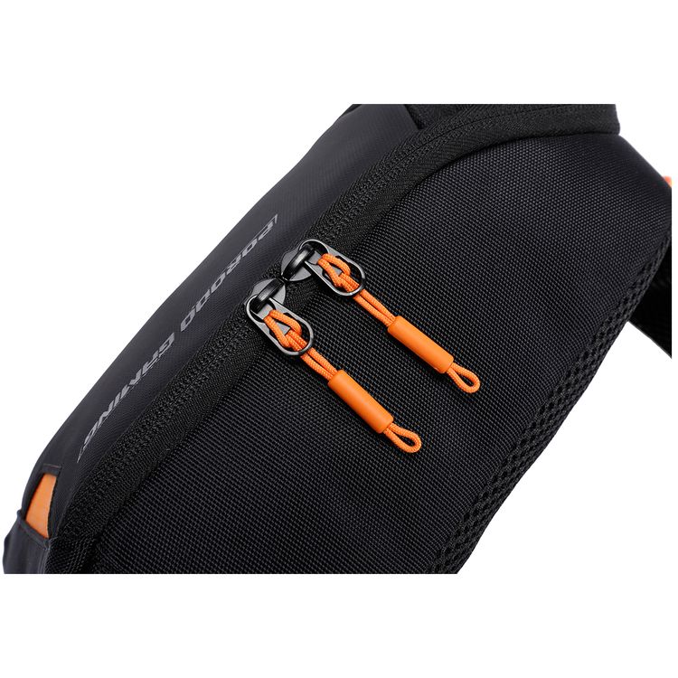 Porodo Gaming Cross Body Bag with Water-Resistant Material, Adjustable Shoulder Strap, Secure Device Storage, Padded Back Panel, Type-C Charging Port - Black 
