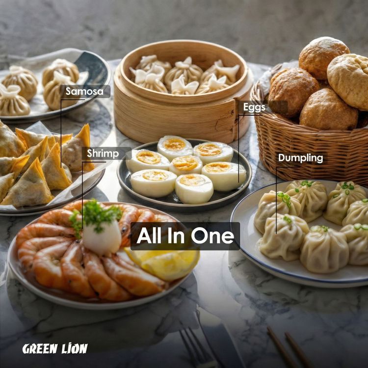 Green Lion Trio Egg Cooker with Auto Shutoff, Rotatory Knob, Non-Stick Coating, BPA-Free Plastic, 210W Rated Power - Green