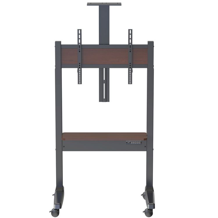 Powerology Electric TV Stand, 118-158cm Adjustable Height, 70kg Max Load - Black