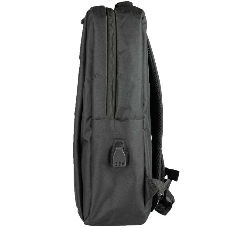 Porodo Lifestyle Nylon Fabric Computer Backpack 15.6" - Black